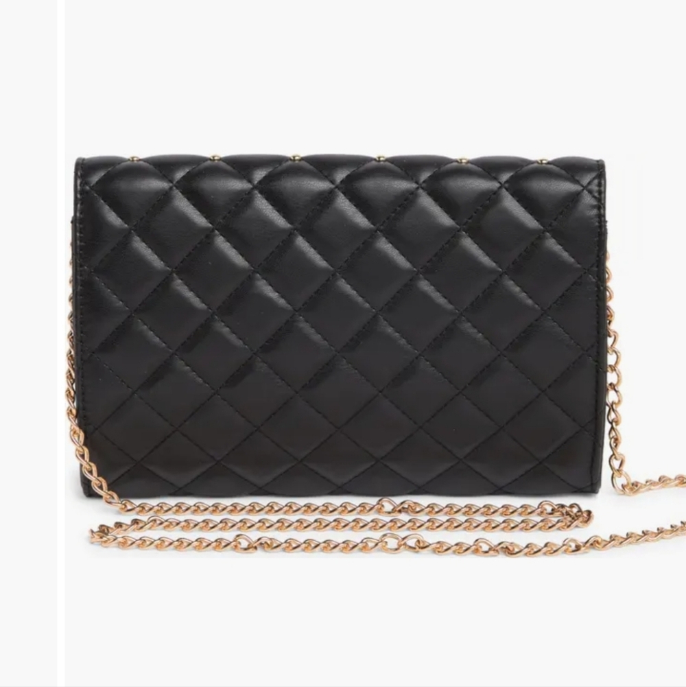 Badgley Mischka diamond quilted crossbody bag vegan leather. NWT - Picture 3 of 5